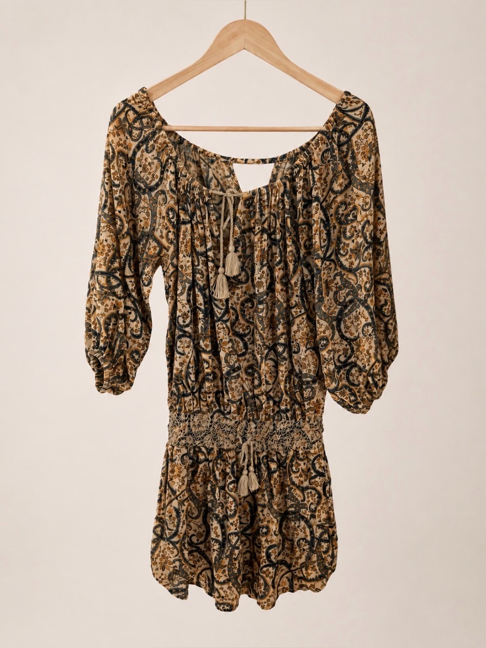 Ralph Lauren Denim & Supply Boho Mini Dress
Paisley Floral Cottage Core Size XS